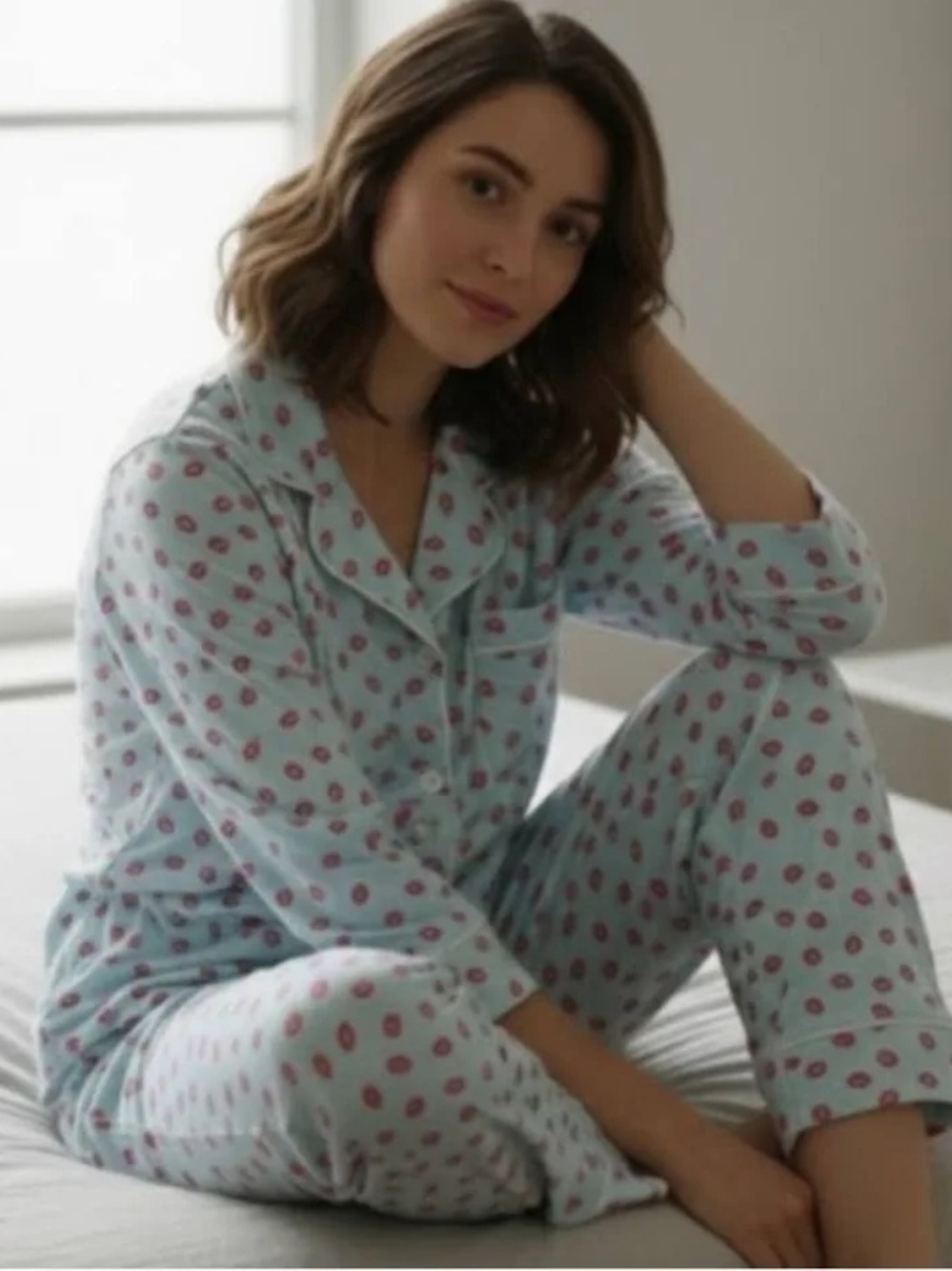 kate spade kiss pajama set